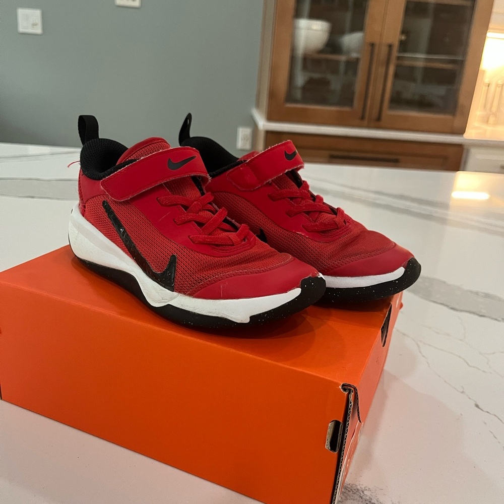 Nike Kids Red and Black Sneakers